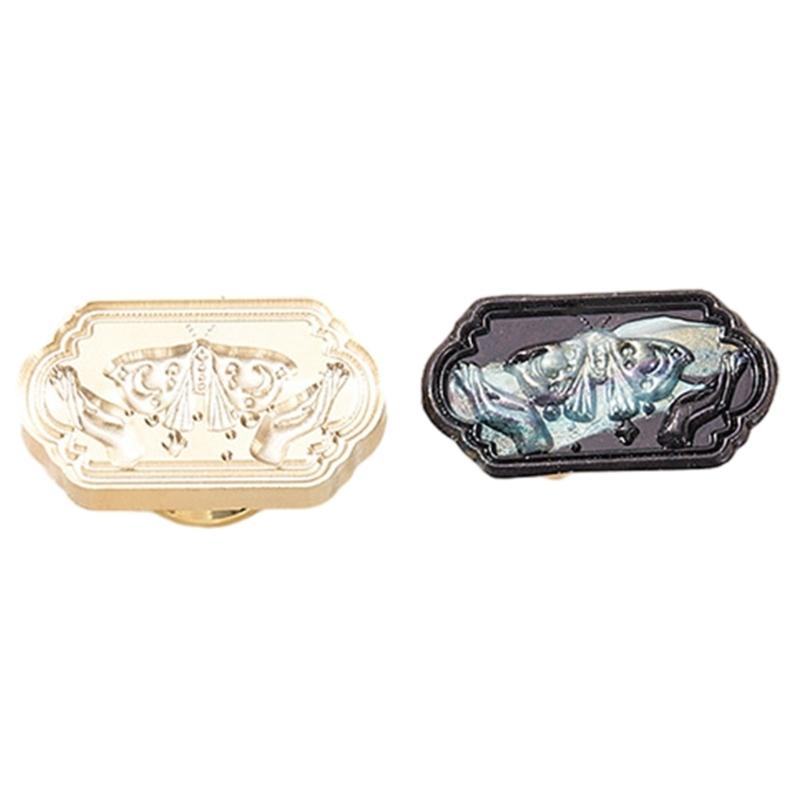 Wax Seal Stamp Head for Valentine Card Wedding Invitation Envelope, Exquisite Pattern Wax Seal Stamp Head