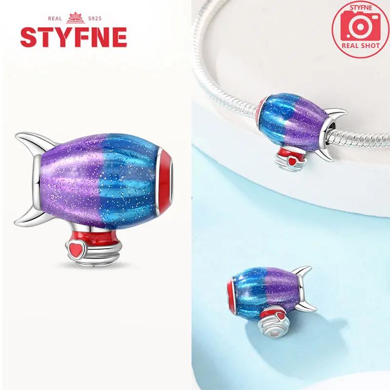Charme Série Montgolfière en Cuivre Perles Colorées Convient aux Bracelets Originaux Pour Femmes Bijoux de Luxe DIY Cadeaux Assortiment Quotidien