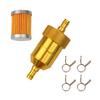 8MM Aluminum Alloy Inlne FUEL Filter Motorcycle ATVs Motorbike Moped