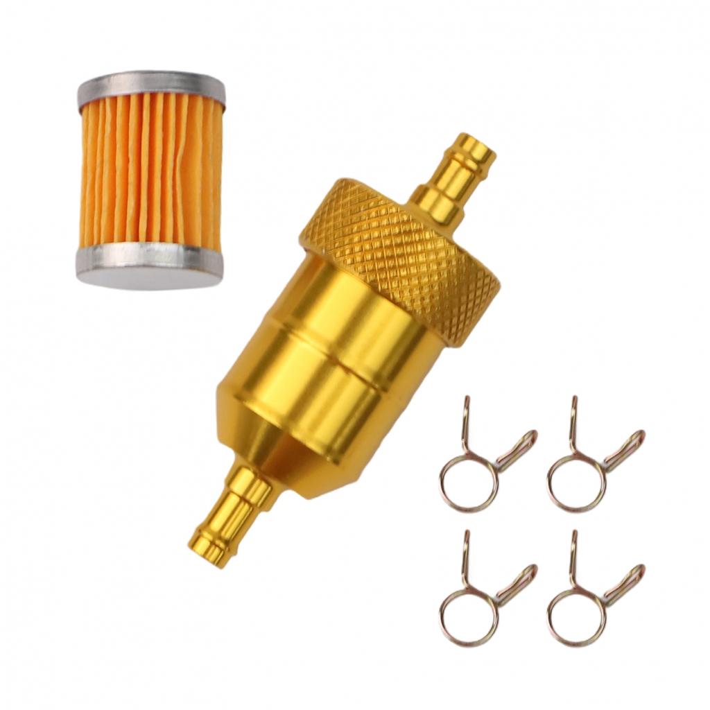 8MM Aluminum Alloy Inlne FUEL Filter Motorcycle ATVs Motorbike Moped