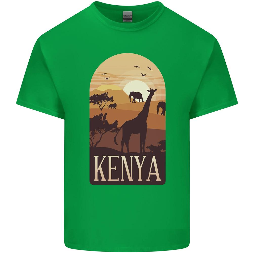 Kenya Safari Souvenir Unisexs Cotton TShirt Tee Top