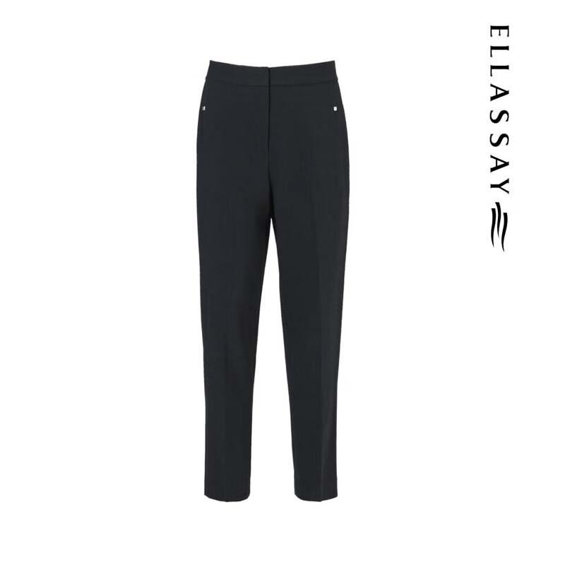 ELLASSAY Women's EWF351K00200 Classic Straight Fit Cropped Pants