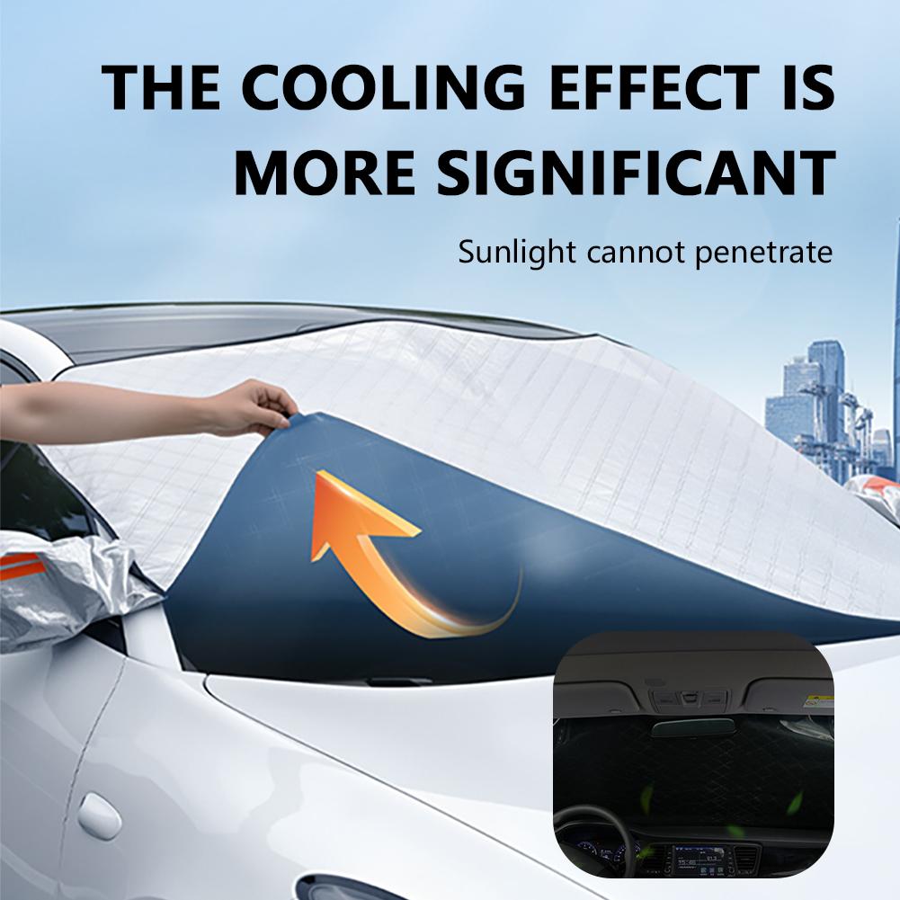 Zimní sněhová pokrývka čelního skla do auta Blok sluneční clony do auta Ochrana proti zamrznutí Ochrana proti námraze Kryt na přední sklo