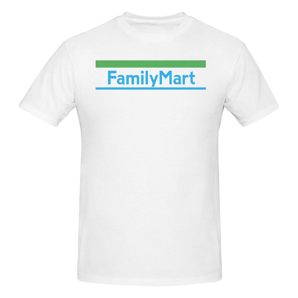 Family Mart Logo Japan Konbini Couple Style Tshirt Hong Kong Retro Threediunisexsional Printing Cotton Tee