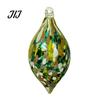 Artistic Indoor Outdoor Decor Hand Blown Glass Ball Ornament, Colorful Christmas Hanging Decoration Reflective Baubles for Tree, Window, Patio,