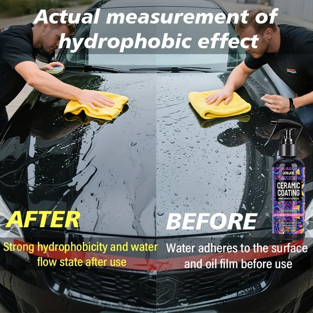 Car Ceramic Coating Spray: Lifetime Protection Solution for Smooth Surface Recovery, with Towel, Universal for Cars, Easy To Sol
