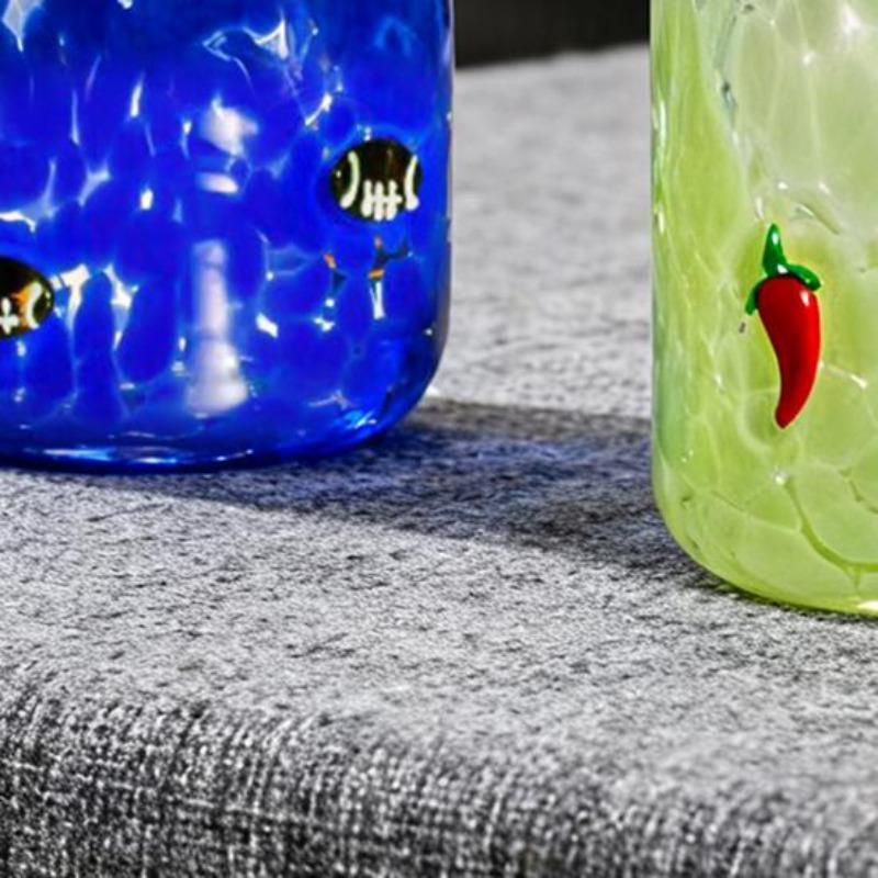 Weihnachtsikone Glas Feiertagsmotiv Stiellose Trinkgläser Texturdesign Glaswaren Weihnachten Erntedankfest Party