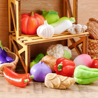 Modèle de Légumes Alimentaires Artificiels Simulation Poivron Faux Carotte Maïs Fruit Accessoires de Photographie Pour Chambre Maison Décoration Murale Suspendue