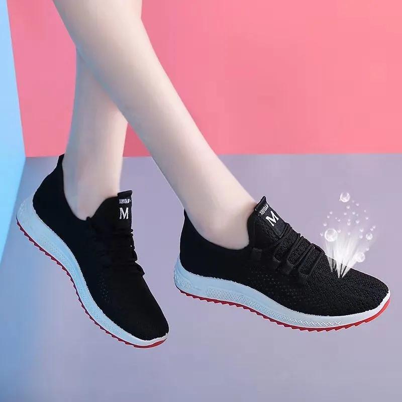 Women's Shoes Breathable Sports Shoes Non Slip Casual Hollow Out Shoes Running Shoes Summer Women's Shoes