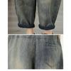DIMANAF 2026 Été Nouveau Grande Taille Femmes Jeans Taille Élastique Imprimé Pantalon Long Lâche Décontracté Impression Denim Coton Pantalons Pantalon