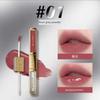 Official Aishilan Dual Mirror Beauty Lip Powder Cream Double-Ended Dual-Effect Matte and Glossy Whitening Lip Glaze for Commuting