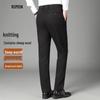 Romon Men's Thickened Wool Blend Business Casual Trousers