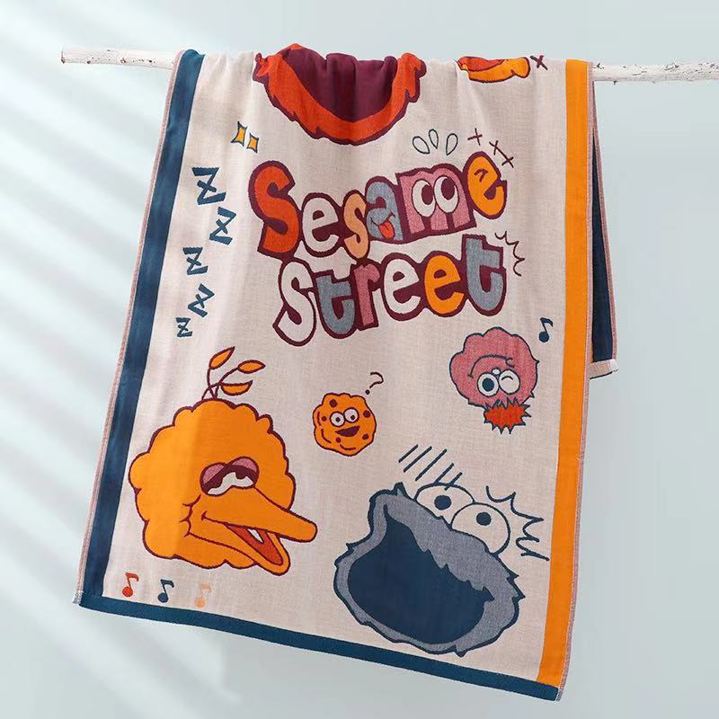 

Домашнее четырехслойное марлевое банное полотенце четырехслойное в китайском стиле не линяет пара больших полотенец мягкое впитывающее воду утолщенное полотенце 70x140см 70X140cm