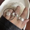 BF CLUB 925 Sterling Silver String Ring For Women Heart Jewelry Finger Open Handmade Shinning Rings Allergy For Birthday Gift