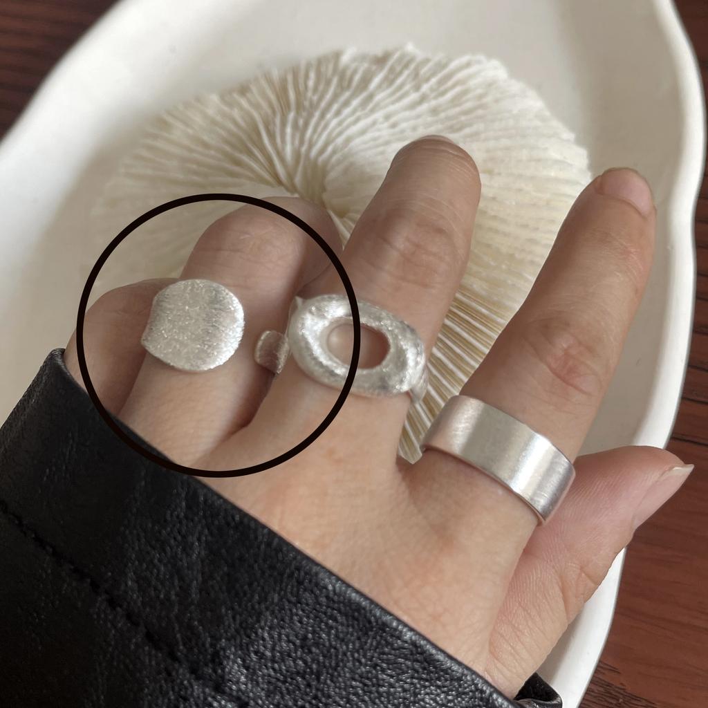 BF CLUB 925 Sterling Silver String Ring For Women Heart Jewelry Finger Open Handmade Shinning Rings Allergy For Birthday Gift