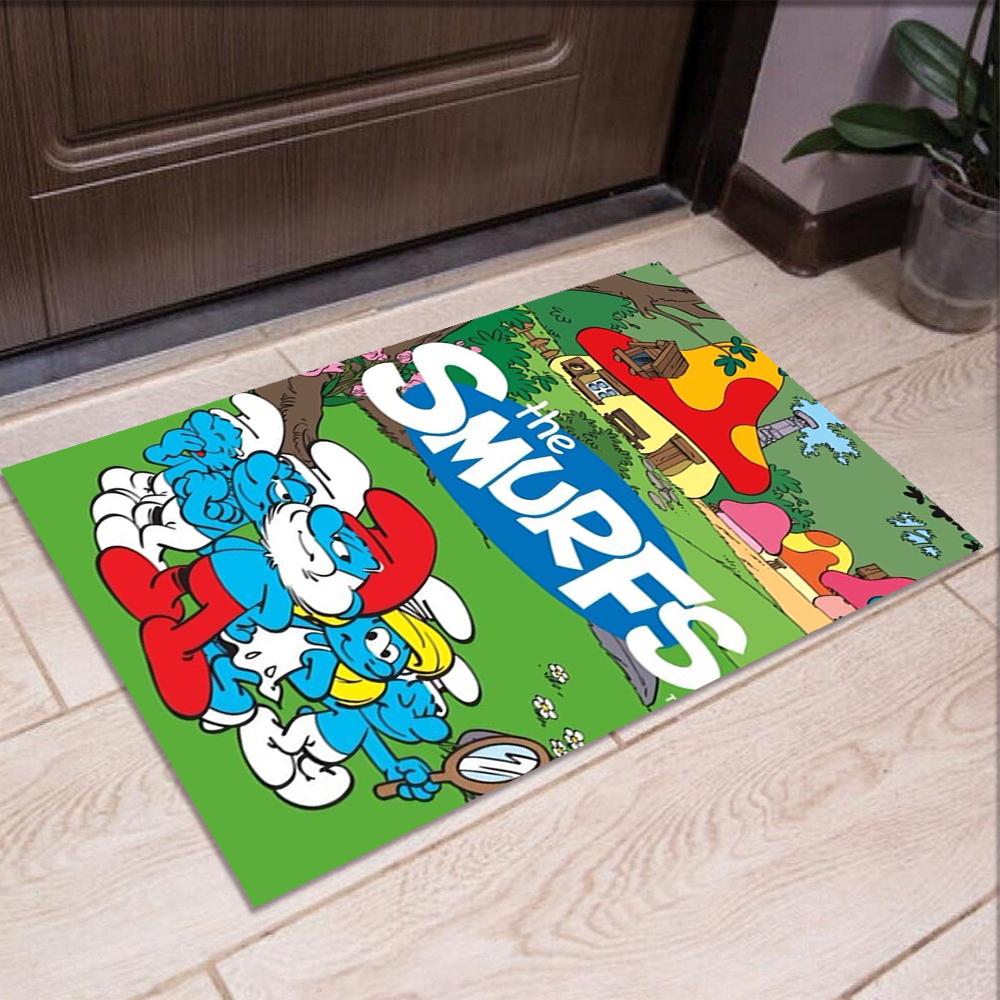 The Smurfs Printed Carpet,Rug,for Office Chair Living Room Bedroom Kitchen Room Decor Gifts.