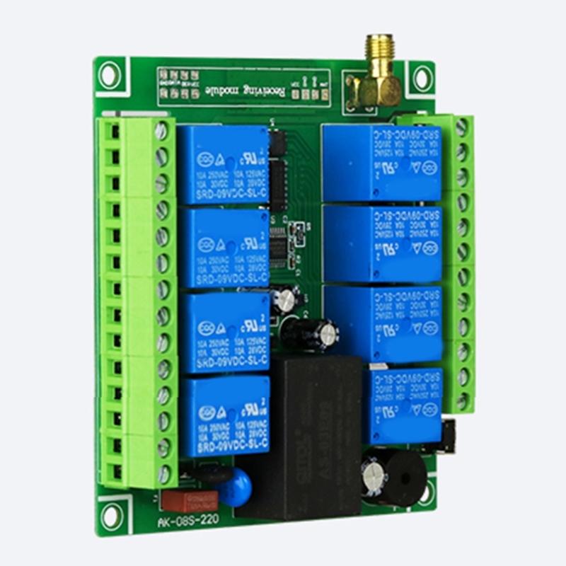 315Mhz 433Mhz DC 5V-260V Eight Channel Relay Module Receiver Wireless Remote Control Switch for DC Motor DIY