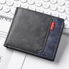 Fashion Tri-Fold Men's Short Wallet Frosted Large Capacity Business Wallet Thin Portable Coin Purse For Men and Boys