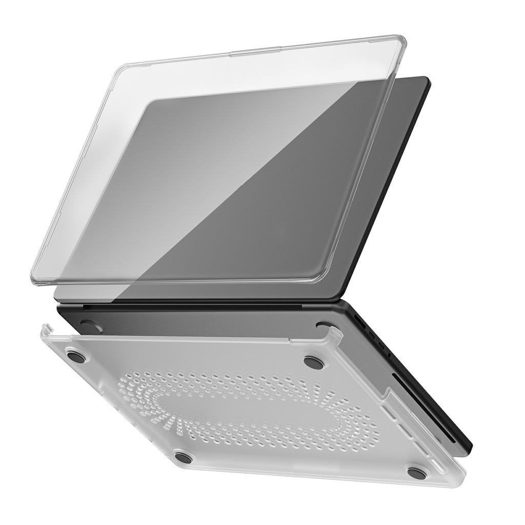 Clear PC TPU Laptop Case For MacBook Pro 14 inch (2024) M4 A3112 A3185 A3401/(2023) A2779 M2 A2918 A2992 M3/(2021) A2442 M1