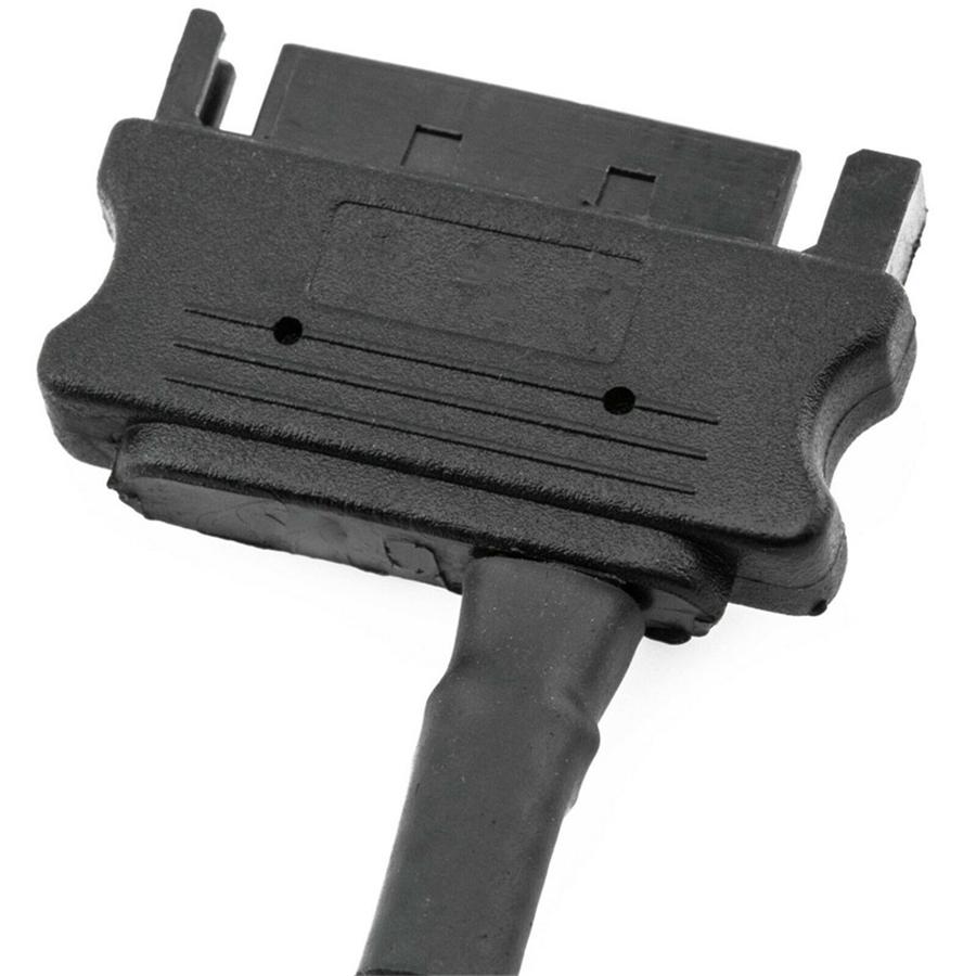 5Pcs 15-Pin Male SATA to Dual Fan 12V Sleeved Power Adapter Cable Set 11" / 27cm