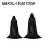 Unisex Black Hooded Cloak Witch Cosplay Accessories Costumes Masquerade Family Celebration Decor Halloween Party Cosplay Costume