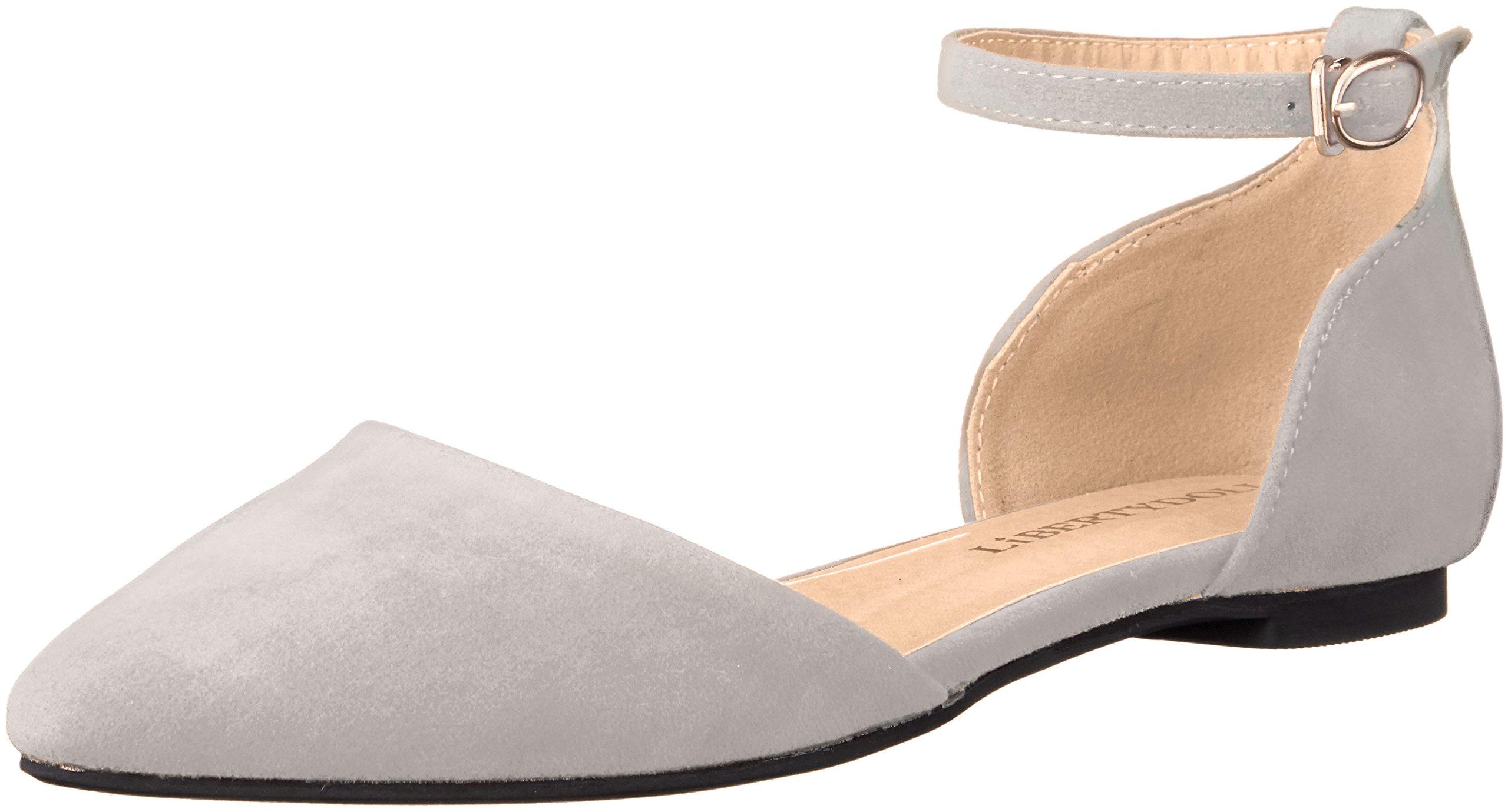 

[Liberty Doll] Туфли-лодочки на плоской подошве с отдельными ремешками, создающие красивый силуэт при ношении. 5432 Серый 24 см