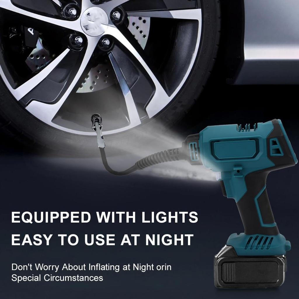 120PSI Car  Pump Digital Display Multifunctional Cordless Portable Tire Pump for BL1820 BL1830 BL