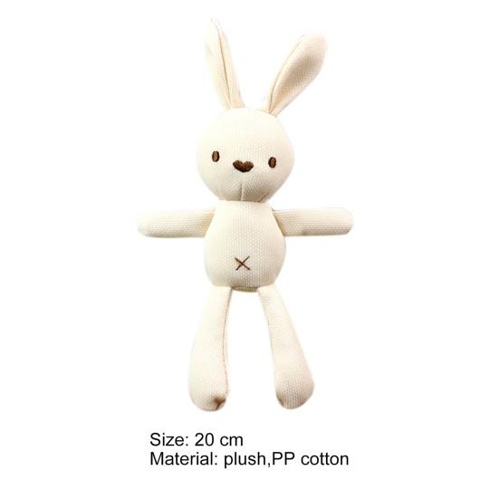 Jouet en peluche super doux en coton PP résistant à l'usure pour bébé fille, poupée lapin apaisante, jouet pour bébé pour la maison