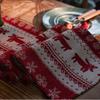 Christmas Jacquard Table Runner Holiday Dining Table Cloth Festive Coffee Table TV Cabinet Decor