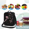 Sakura Japanese Cherry Blossom Insulated Lunch Bag with Shoulder Strap Portable Thermal Bento Tote Bag for Work Travel Picnic