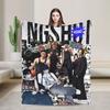 Grupa Kpop Lngshot Koc do rzucania na sofę Miękki pluszowy koc 50x60 cali Wiele rozmiarów Narzuty na łóżko na wszystkie pory roku