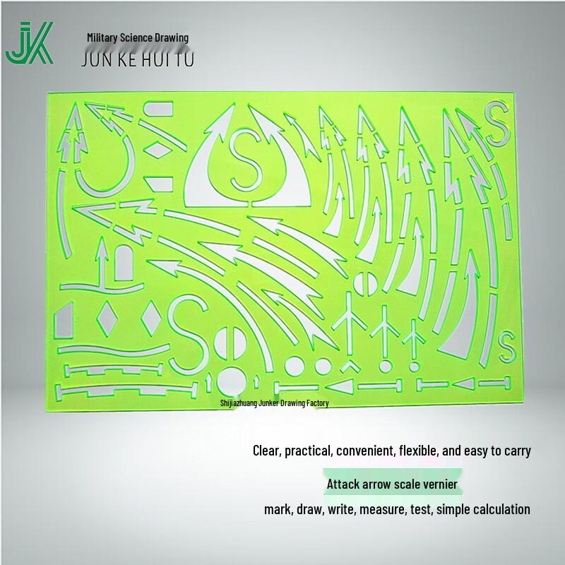 Junkel Military Command Drawing & Mapping Rulers