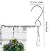 S-Shaped Swivel Bearing Stainless Steel Wind Chime Outdoor Decorative Hook