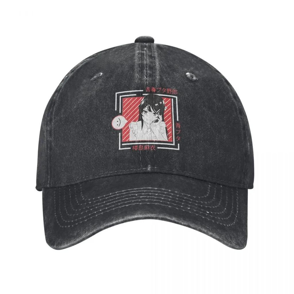 Mai Sakurajima Rascal Does Not Dream Of Bunny Girl Senpai Anime Denim Hat Outdoor Adventures Unisexs Hats Baseball Cap For Unisex
