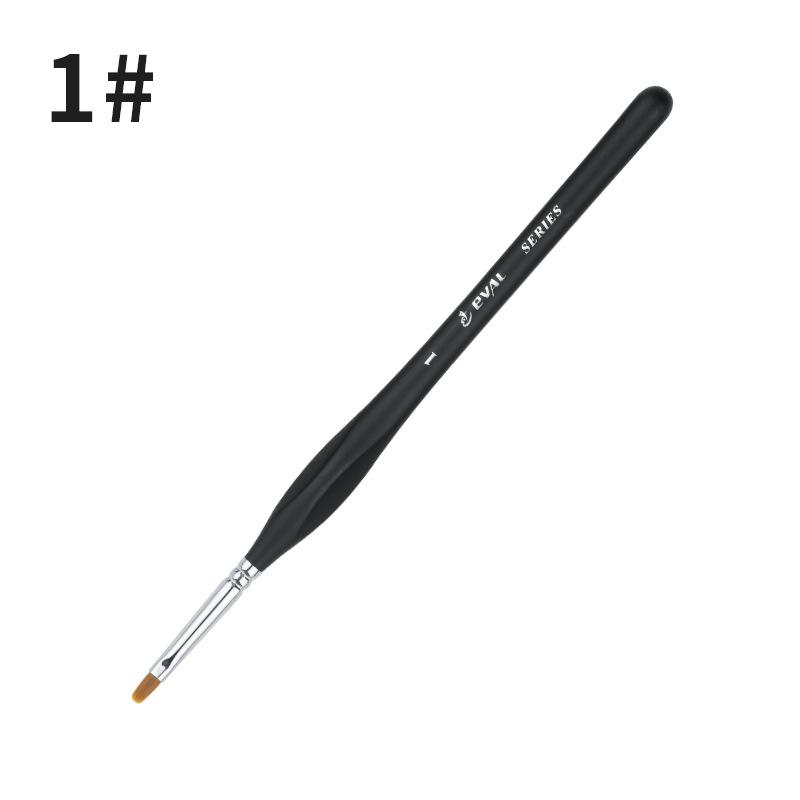 One Stroke Music Black Triangle Handle Brush Set for Watercolor, Gouache, and Acrylic Painting