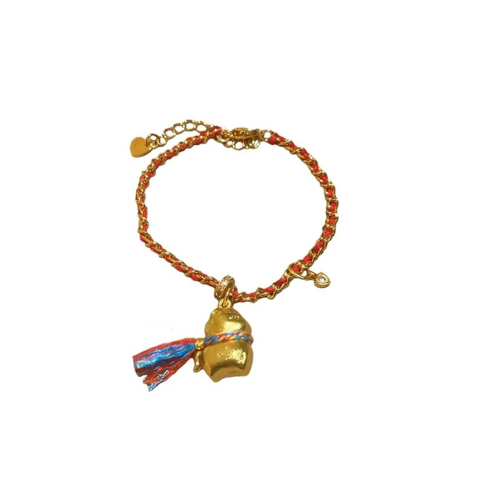 Chinese Horse Year Zodiac Horse Beads Bracelets Calabash Chinese Style Bangle  Couple