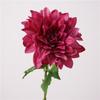 61CM Artificial Dahlia Flowers Green Leaves Simulation Dahlias Branch  Hotel Wedding Decoration