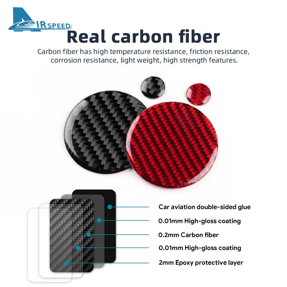 Real Soft Carbon Fiber Sticker For Mazda 3 Axela 2019-2025/CX-30 2020-2025/CX-50 2022-2025 Car Center Control Knob Decor