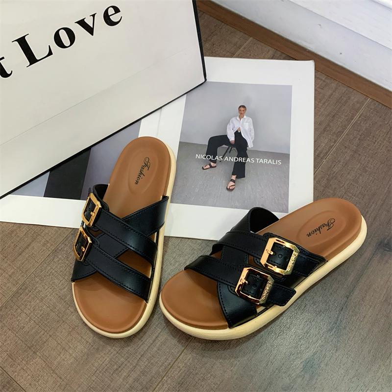 Women s Summer Thick-Soled High-End Sandals - Fashionable Outdoor Height-Increasing Slippers