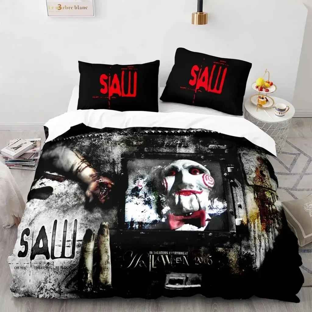 3D Print Chainsaw Fright Saw 3D Duvet Cover Bedding Set Comforter Linen Pillowcases Home Decor Single Double Twin King Queen