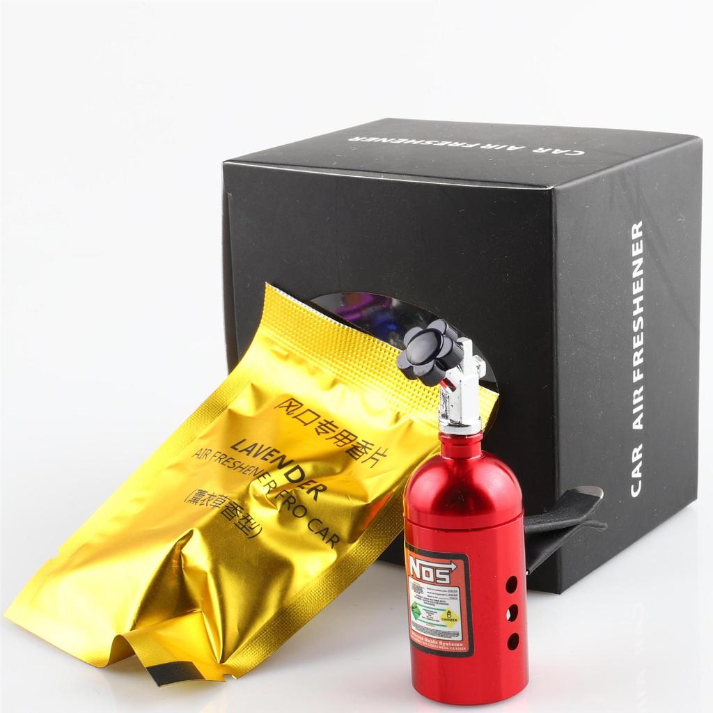 Car Perfume Diffuser Nitrogen Bottle Air Conditioning Outlet Solid Perfume Decorative Pendant Aromatherapy Refill Freshener