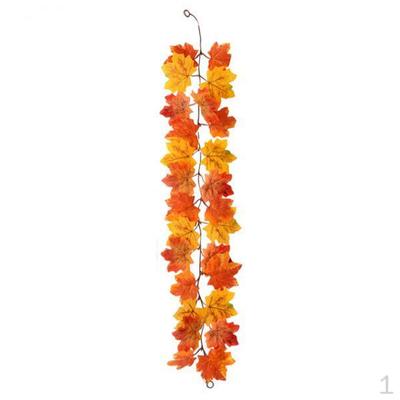 Fall Leaf Garland Autumn Festival Christmas Realistic Artificial Indoor Ornament
