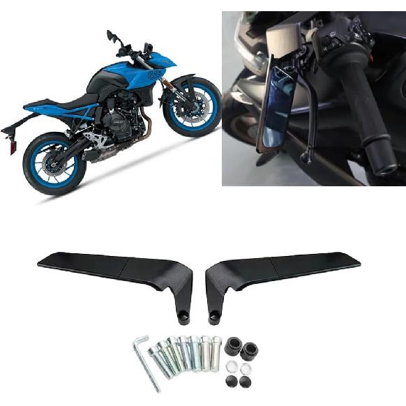 

FOR GSX-8S 2024 Invisible Rearview Mirror Wind Wing Rearview Mirror Adjustable 360° Sports Rearview Mirror Suitable for GSX-8S blue lens