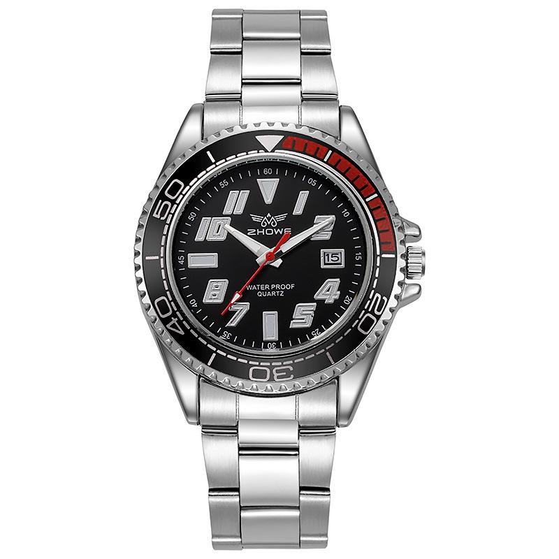 Silicone Tape Green Water Ghost Sports Watch Men'S Luminous Men'S Business Quartz Watch, Not Waterproof Watch Now