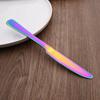 24Pcs Luxury Rainbow Dinnerware Set Stainless Steel Cutlery Set Knife Fork Spoon Dinner Set Kitchen Tableware Flatware Set