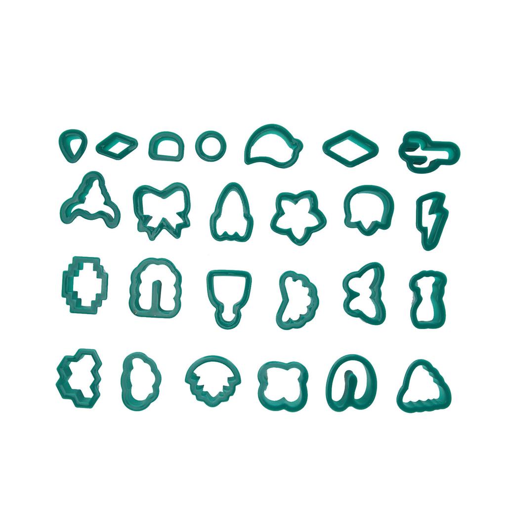 193pcs Clay Earring Cutters 25 Shapes Clay Cutters for Key Rings Necklaces