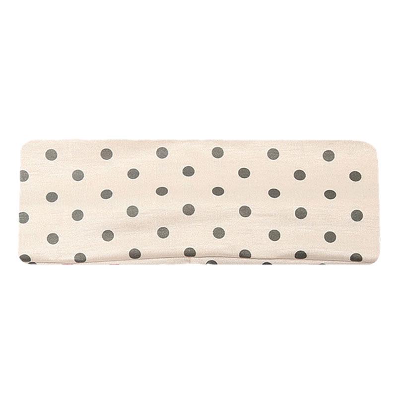 7cm Wide Polka Dot Elastic Sports Headband - Non-Slip, Sweat-Absorbing for Yoga & Fitness