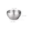 IMEEA Stainless Steel Double-Walled Bowls, 12cm, Ramen Bowls, Noodle Bowls for Udon and Soba, Tableware for Oyakodon (Chicken and Egg Bowls), Insulate