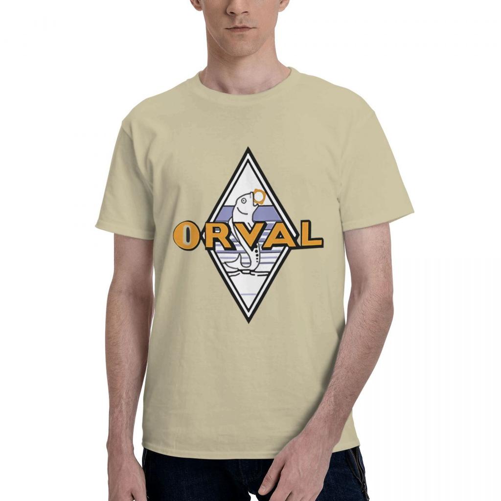 Maglietta Casual Estiva a Maniche Corte in 100% Cotone con Logo Orval Abbigliamento Uomo