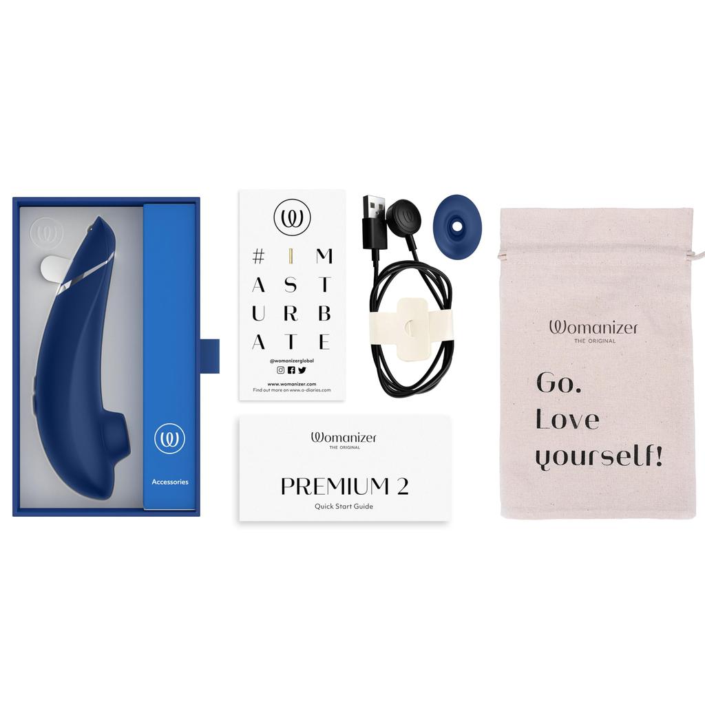 Womanizer Premium 2 im Musikvideo zu sehen Klitorale Saugvibrator mit Autopilot und Smart Silence Wasserdichter Klitorisstimulator mit 14 Saugstufen